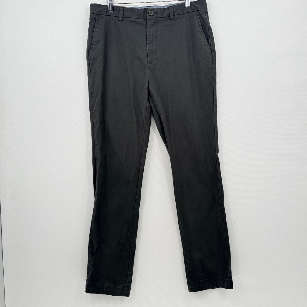 Banana Republic Aiden Chino Mens 34x34 Gray Slim Fit Trousers Business Casual